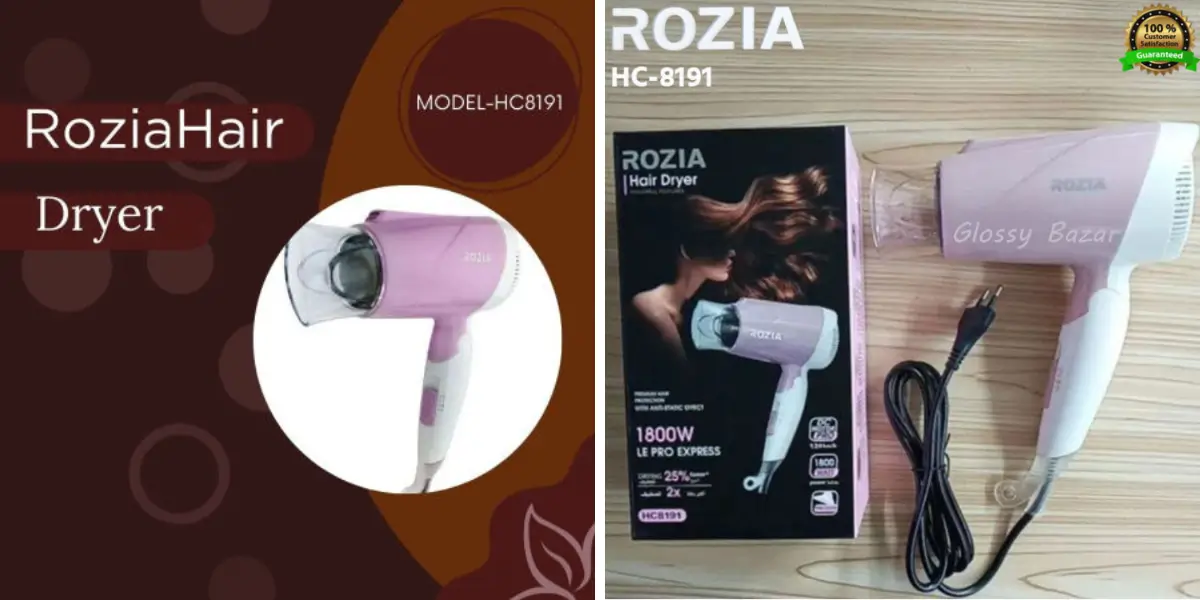 Rozia Hair Dryer with Folding Handle (HC8191) (2).webp